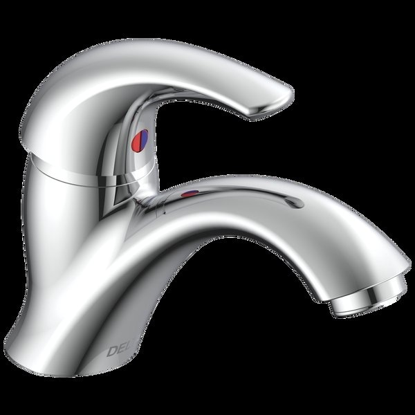 Delta Single Handle Single Hole Lavatory Faucet, Single Hole Mount, Chrome Single hole installation Hole 22C601 - main